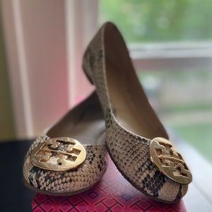 Tory Burch Reva Ballet Roccia Python